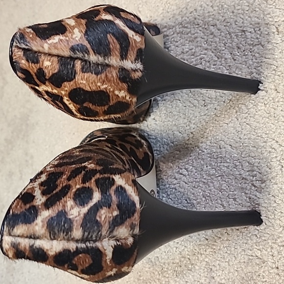 Michael Kors Leopard Dyed Cowhide High Heels - Picture 11 of 11